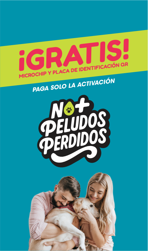 Gratis Microchip y Placa - No+ Peludos Perdidos